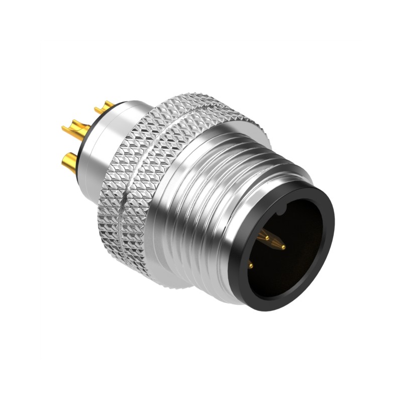 1 pcs : 50-00988 - CONN PLUG MALE 5P GOLD SLDR CUP