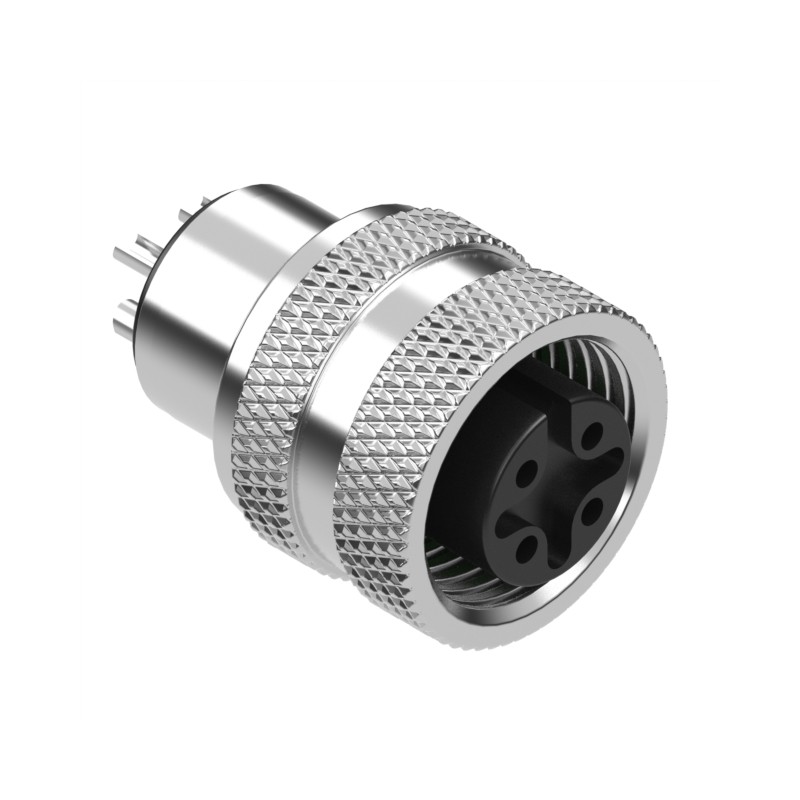 1 pcs : 50-00980 - CONN RCPT FMALE 4P GOLD SLDR CUP