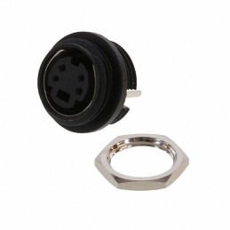 1 pcs : 4850.2400 - CONN RCPT FMALE DIN 4P SOLDER