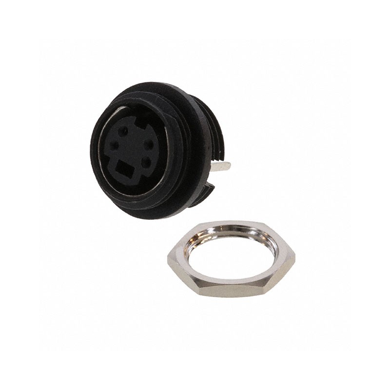 1 pcs : 4850.2400 - CONN RCPT FMALE DIN 4P SOLDER