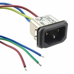 1 pcs : 3-6609987-6 - PWR ENT RCPT IEC320-C14 PNL WIRE