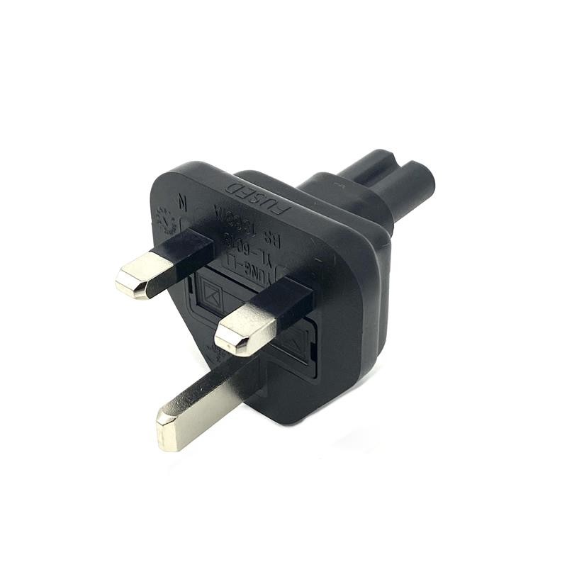 1 pcs : 610-703R(R) - PLUG ADAPTOR UK BS1363 TO C13
