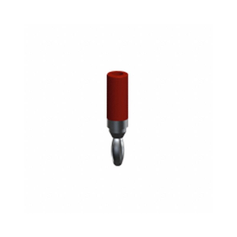 1 pcs : 6076 - CONN BANANA PLUG MINI SLDR RED