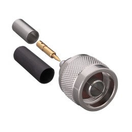 1 pcs : CONN007-3-W - CONN N PLUG STR 50 OHM CRIMP