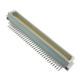 1 pcs : 216432-4 - CONN DIN PLUG 96POS PCB RA GOLD