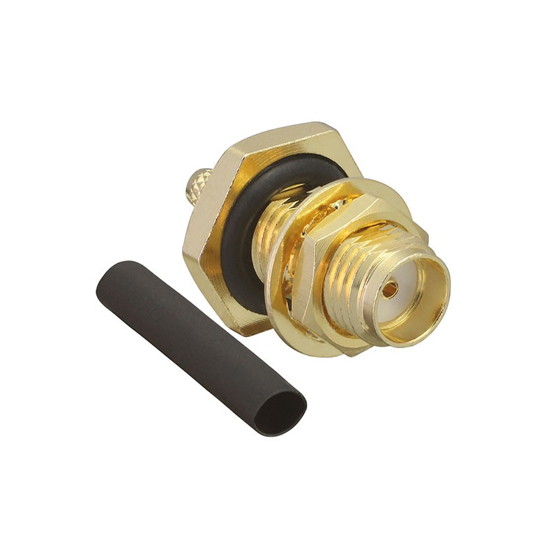 1 pcs : CONSMA014-R178-G - CONN SMA RCPT STR 50 OHM SOLDER