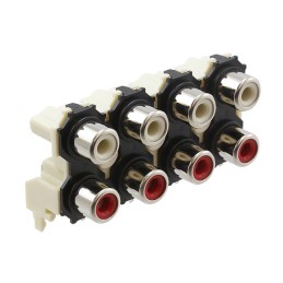 1 pcs : PJRAS4X2U01X - CONN RCA JACK MONO 3.2MM R/A