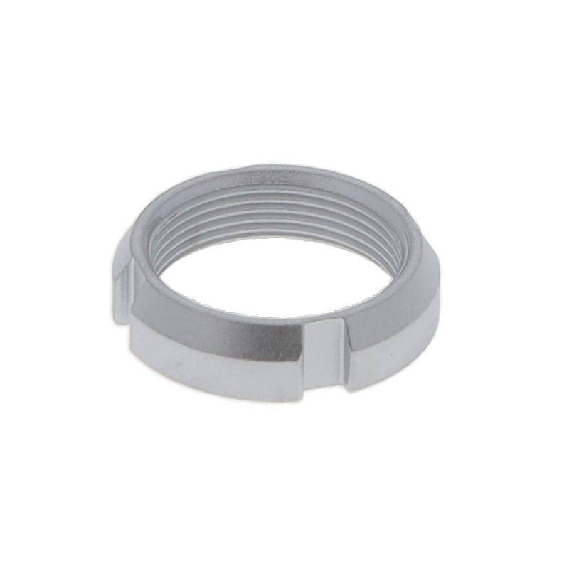 1 pcs : GEG.1S.242.LC - CONN NOTCHED NUT SILVER