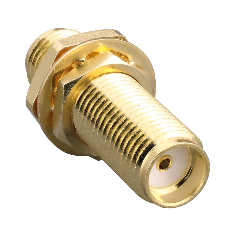 1 pcs : ADP-SMAF-SMAF-B-G - CONN ADAPT JACK-JACK SMA 50 OHM