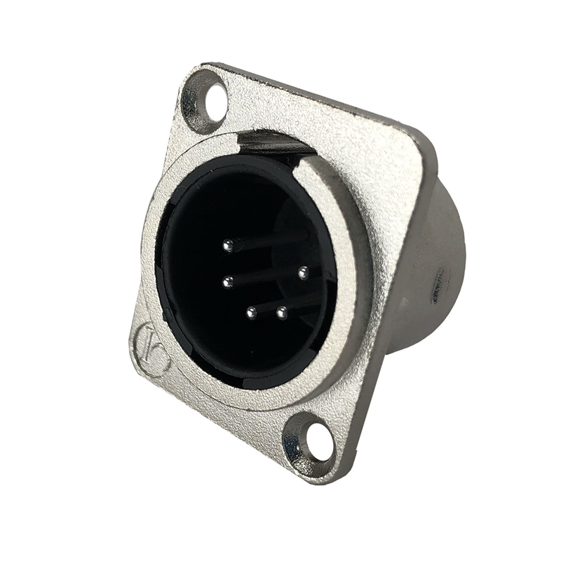 1 pcs : IO-XLR5-M-JL - CONN RCPT MALE XLR 5P SOLDER CUP