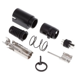 1 pcs : KMDLAX-6P-KPPSR - CONN PLUG MALE MINI DIN 6POS SLD