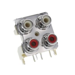 1 pcs : PJRAS2X2S01X - CONN RCA JACK MONO 3.2MM R/A