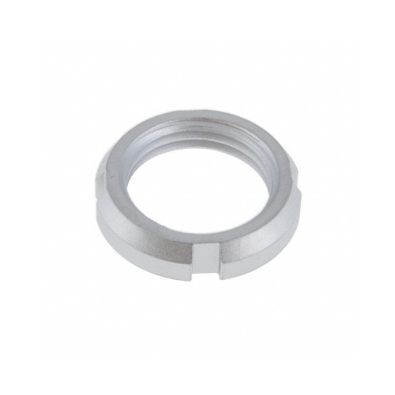 1 pcs : GEG.1S.240.LC - CONN NOTCHED NUT SILVER