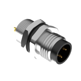 1 pcs : 54-00294 - M8 A-CODE 3POS PLUG PANEL MOUNT