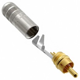 1 pcs : 3502AAU - CONN RCA PLUG MONO 2COND