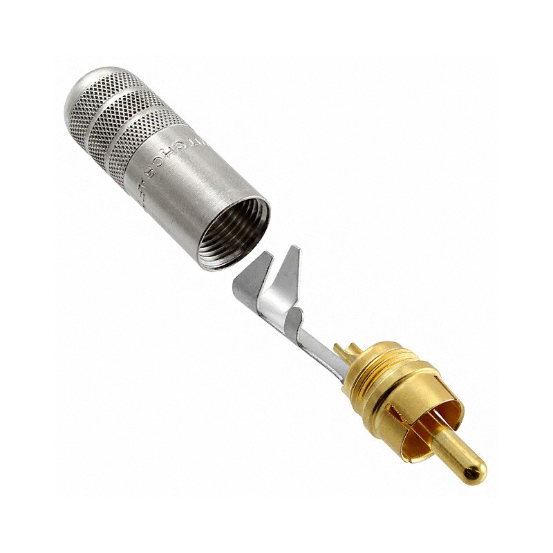 1 pcs : 3502AAU - CONN RCA PLUG MONO 2COND