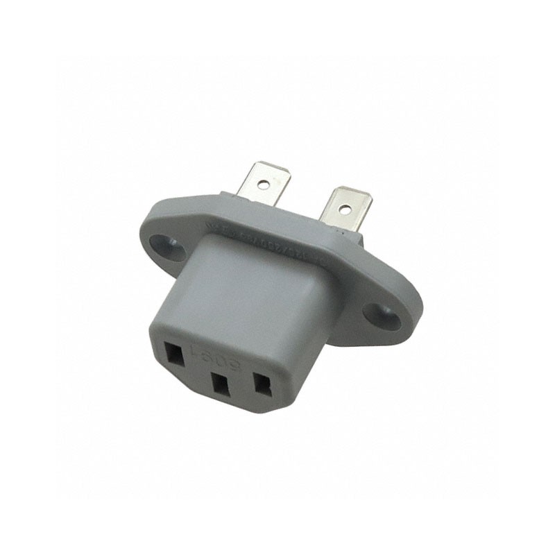 1 pcs : 6182.0008 - PWR ENT RCPT IEC320-2-2F PNL QC