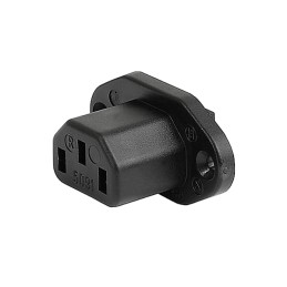 1 pcs : 6182.0006 - PWR ENT RCPT IEC320-2-2F PNL QC