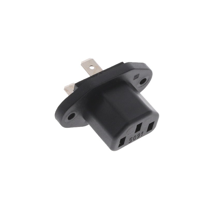 1 pcs : 6182.0007 - PWR ENT RCPT IEC320-2-2F PNL QC