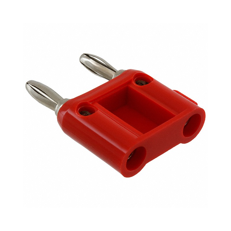 1 pcs : 1330-2 - CONN DBL BAN PLG STACK SLDRLESS