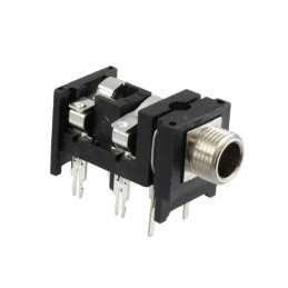 1 pcs : RA49C14B - CONN JACK STEREO 6.35MM R/A