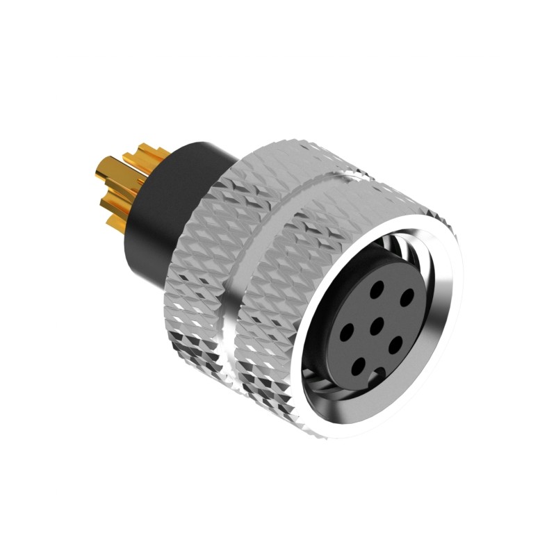 1 pcs : 50-01034 - M8 A-CODE 6POS RCPT MOLDING