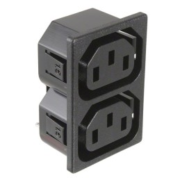 1 pcs : 0909.0001 - PWR ENT RCPT IEC320-2-2F PANEL