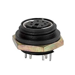 1 pcs : 4850.2600 - CONN RCPT FMALE DIN 6P SOLDER