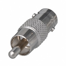 1 pcs : VA212 - ADAPT RCA PLUG TO BNC JACK SILV