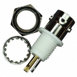 1 pcs : 1-1337452-0 - CONN BNC JACK STR 50 OHM SOLDER