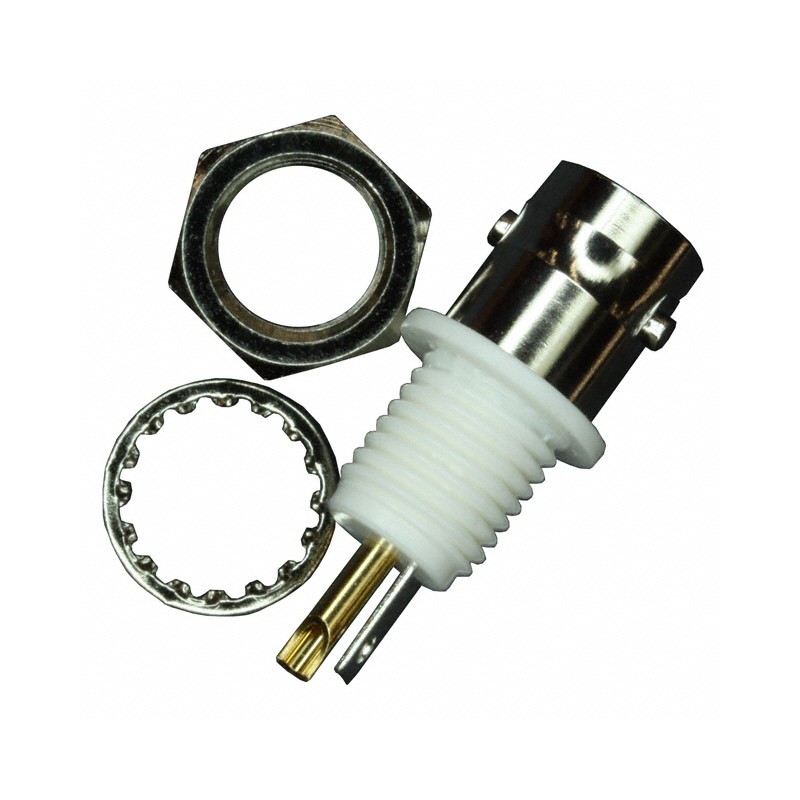 1 pcs : 1-1337452-0 - CONN BNC JACK STR 50 OHM SOLDER