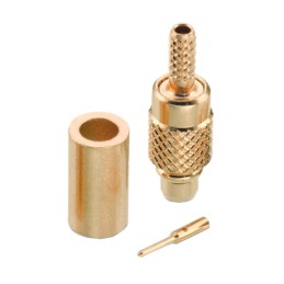1 pcs : 66046011210420 - MMCX STRAIGHT PLUG, CRIMP TYPE F