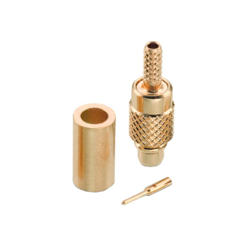 1 pcs : 66046011210420 - MMCX STRAIGHT PLUG, CRIMP TYPE F