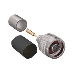 1 pcs : CONN007-1-W - CONN N PLUG STR 50 OHM CRIMP