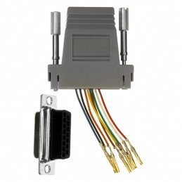 1 pcs : RJADK15S7080831 - ADAPT DB15F TO RJ45 JACK GRAY