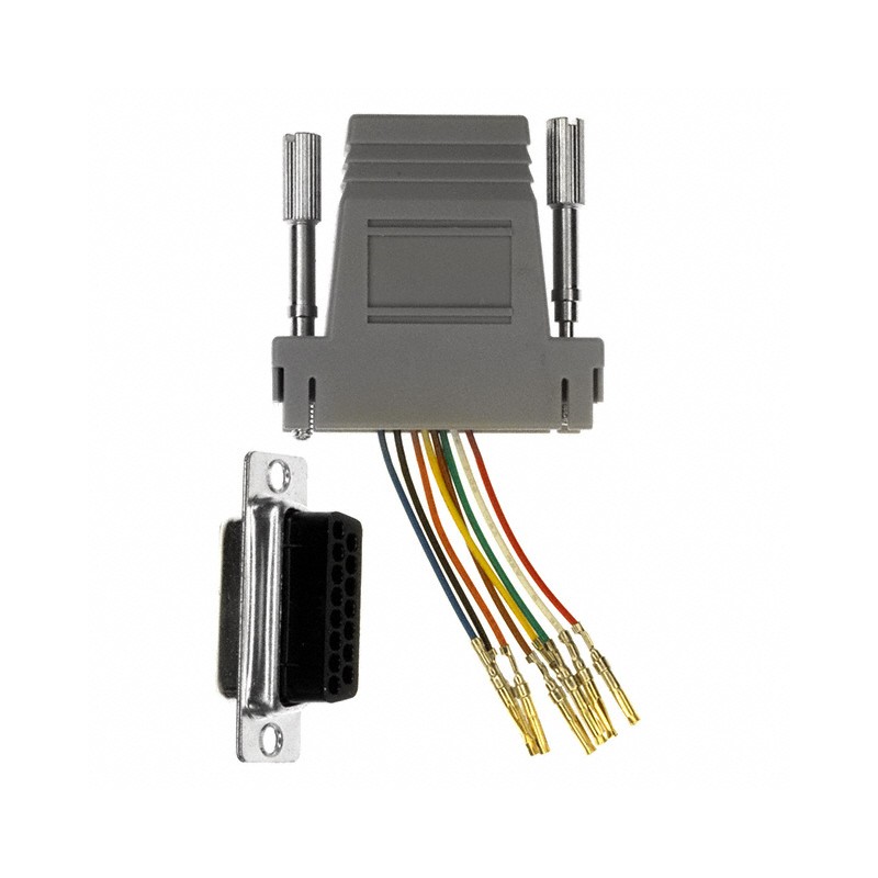 1 pcs : RJADK15S7080831 - ADAPT DB15F TO RJ45 JACK GRAY