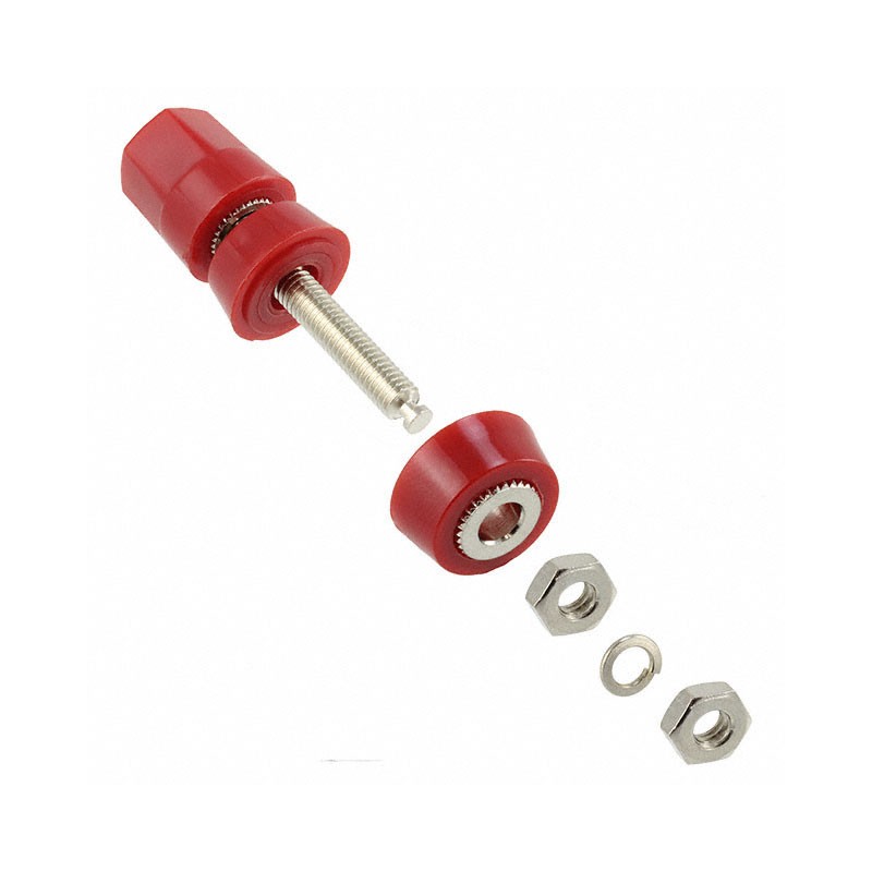 1 pcs : 4093 - CONN BIND POST HEX RED