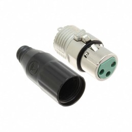 1 pcs : AAA3FPZ - CONN PLUG FMALE XLR 3POS SOLDER