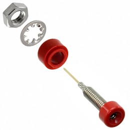 1 pcs : 4773-2 - CONN TIP JACK MINI WIRE WRAP RED