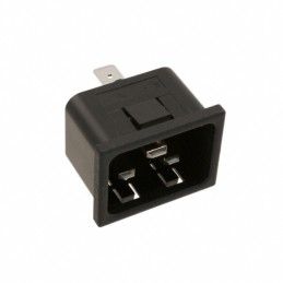 1 pcs : 4-1609134-8 - PWR ENT RCPT IEC320-C20 PANEL QC