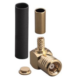 1 pcs : CONSMB012-G - CONN SMB PLUG R/A 50 OHM SOLDER