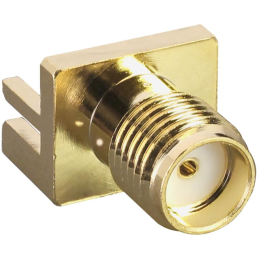 1 pcs : CONSMA020.042-G - CONN SMA FML EDGE MNT 0.042' PCB