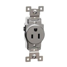 1 pcs : SQR42100GY - TR 15A SINGLE OUTLET COMM GY