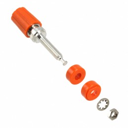 1 pcs : 3760-3 - CONN BIND POST KNURLED ORANGE