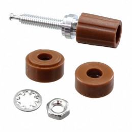 1 pcs : 3760-1 - CONN BIND POST KNURLED BROWN