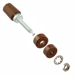 1 pcs : 3760-1 - CONN BIND POST KNURLED BROWN