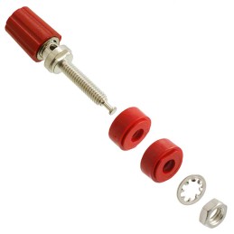 1 pcs : 3760-2 - CONN BIND POST KNURLED RED