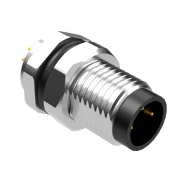 1 pcs : 54-00290 - M8 A-CODE 3POS PLUG PANEL MOUNT