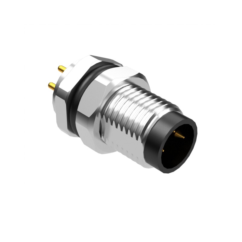 1 pcs : 54-00275 - M8 A-CODE 3POS PLUG PANEL MOUNT