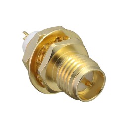 1 pcs : CONREVSMA004-G - CONN RPSMA RCPT STR 50OHM SOLDER